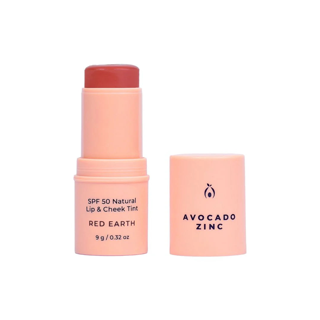 Avocado Zinc SPF50 Lip & Cheek Tint - Red Earth